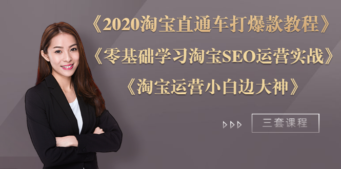 2020淘宝直通车打爆款+零基础学习淘宝SEO+淘宝运营小白变大神