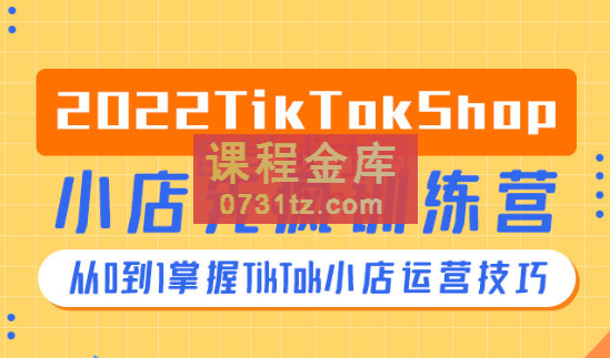 疯人院·TikTok Shop小店先疯训练营，价值4999元