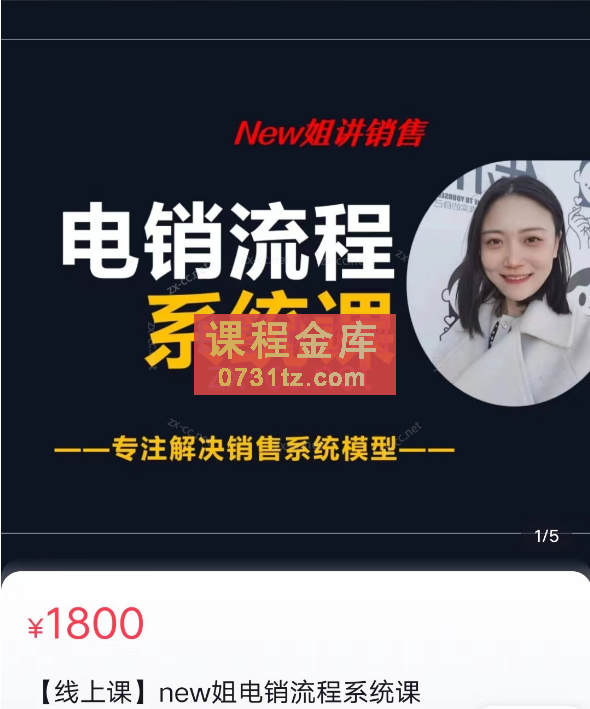 2023new姐主讲的电销流程系统课