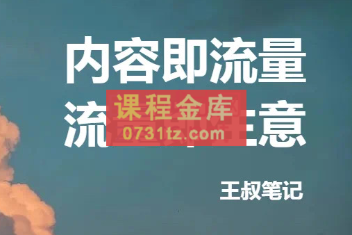 王叔·21天文案引流训练营，价值299元