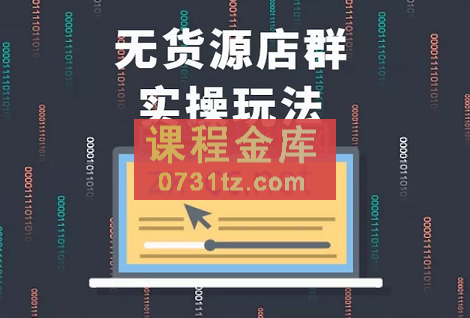 网淘那些事·从0起步做无货源店群一件代发，价值3980元