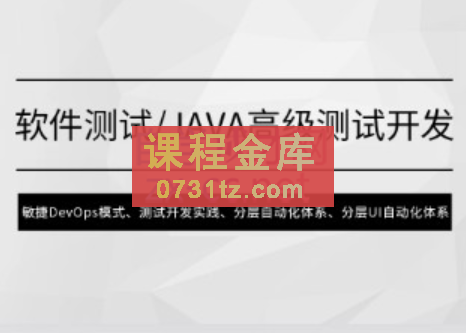 马士兵·软件测试Java高级测试开发，价值4980元