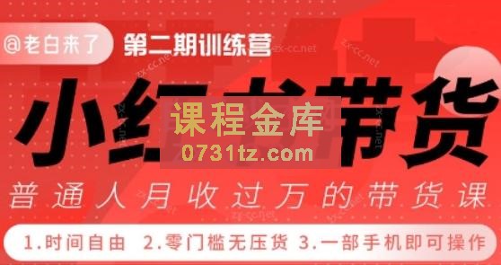 老白来了·小Red书带货42天训练营（2.0版）