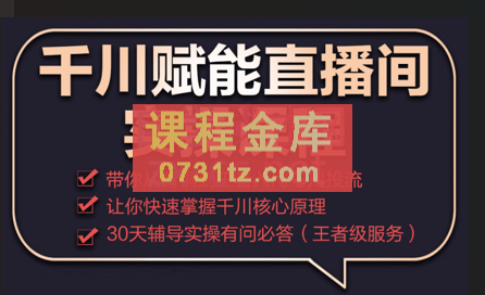 电商掌柜杨茂隆·2022千川赋能直播间实操课程，价值2980元