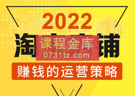 震宇老师·2022年淘宝店铺赚钱的运营策略