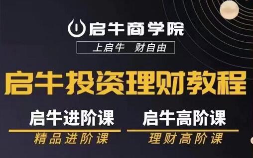 启牛商学院·进阶+高阶投资理财全套课程