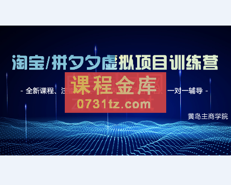 黄岛主·淘宝-拼夕夕虚拟项目陪跑训练营，价值1980元