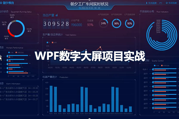 WPF上位机实战教程：WPF数字大屏项目实战（视频+源码）