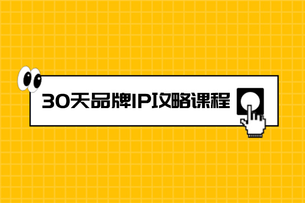 30天品牌IP攻略课程：赚钱的商业抖音号核心操盘技巧实战