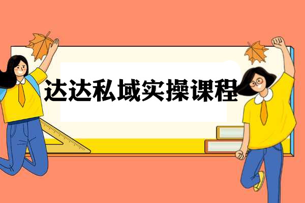 达达私域实操课程：手把手从0到1的私域实战教程