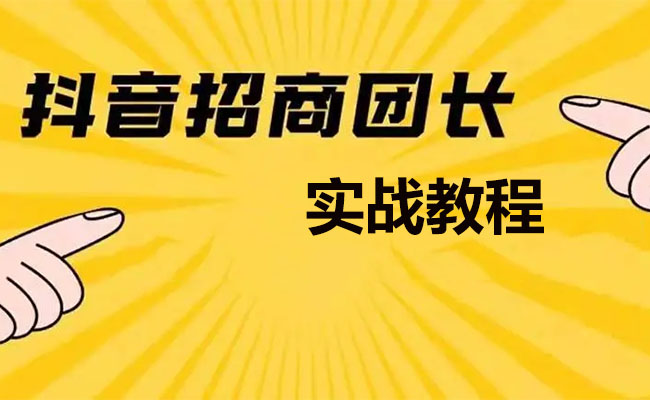 抖音招商团长实战教程：深度解析招商团长的关键技能与实战经验实现躺赚