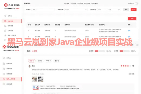 黑马云岚到家Java企业级项目实战（视频+代码+资料）