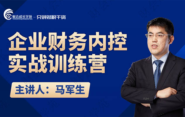 财会成长学苑马军生：企业财务内控实战训练营（视频+讲义）