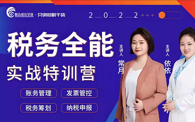 税务主管私教班-税务全能实战训练营（视频+讲义）