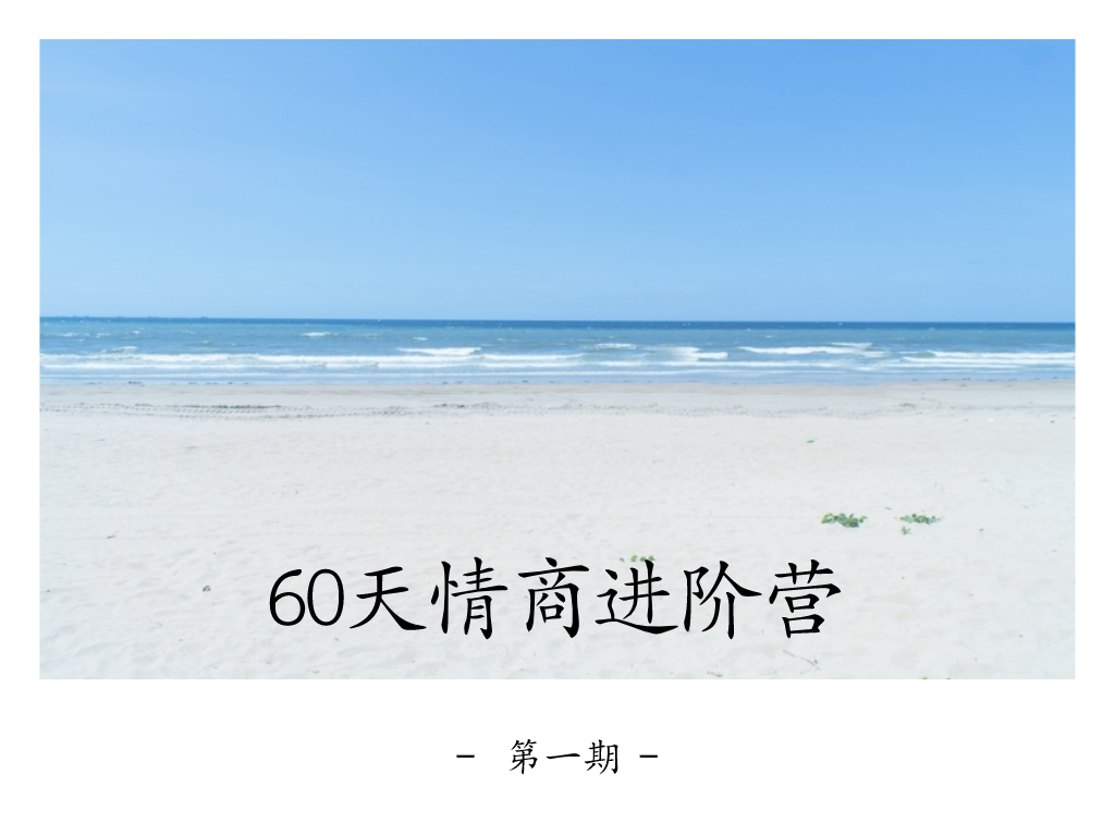 晚情·60天情商进阶营(第1+2期)，价值3999元