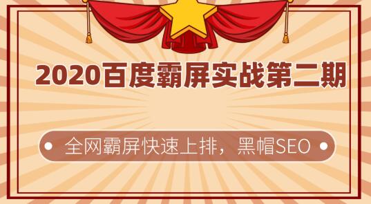 2020百度关键词霸屏技术第二期,黑帽SEO排名稳定快速方法视频教程