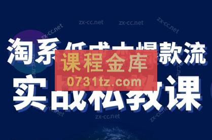 卡卡老师·淘宝低成本爆款流实战私教课