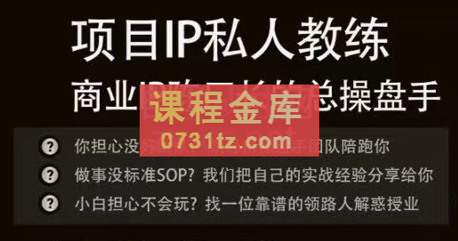 流量老炮·项目IP私人教练，价值6980元