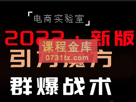 电商冰可乐·2022《引力魔方-群爆战术》，价值2080元