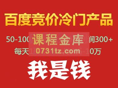 我是钱百度竞价冷门产品项目(39-60期)